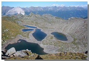 I laghetti nei pressi del passo di Canciano (foto M. Dei Cas)