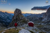 Tramonto dal bivacco Manzi in val Torrone (foto R.Ganassa)