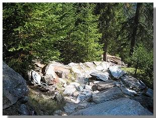 La mulattiera Franscia-Musella. Foto di M. Dei Cas