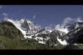Il Rifugio Bignami e le vette Argient e Zup&ograve; (foto G.Lalli)