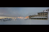 Alba invernale dal rifugio Marinelli (foto Beno)