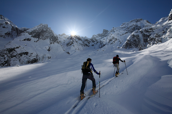 Salendo in val d'Arigna (foto R. Ganassa) Salendo in val d'Arigna (foto R. Ganassa)