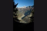 Panoramica su Chiesa in Valmalenco e Caspoggio (foto R. Moiola)